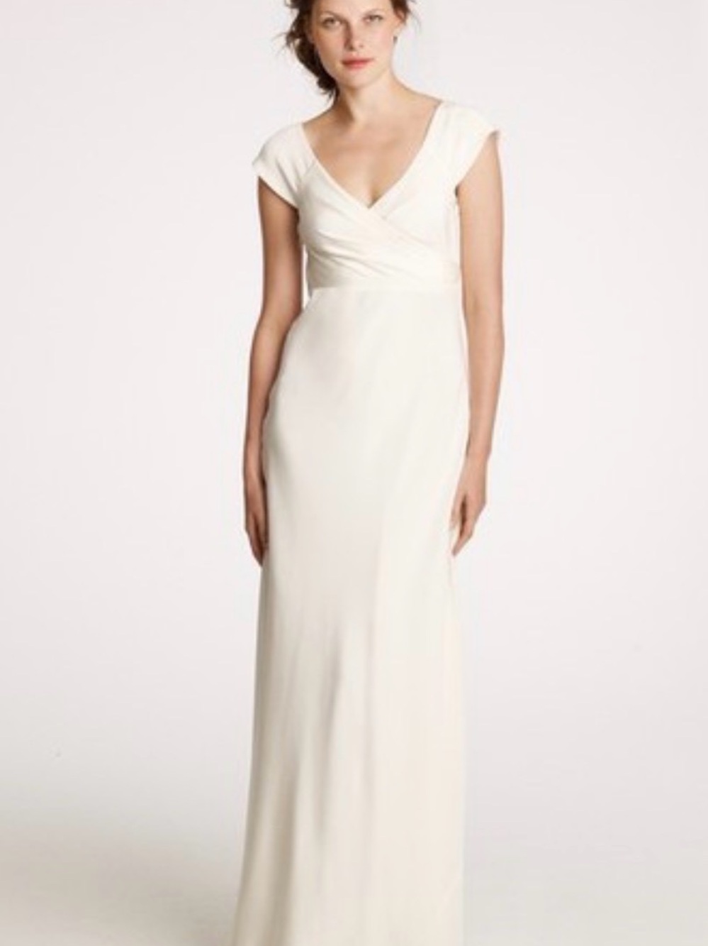 J. Crew Cecilia Silk Wedding Dress in Champagne